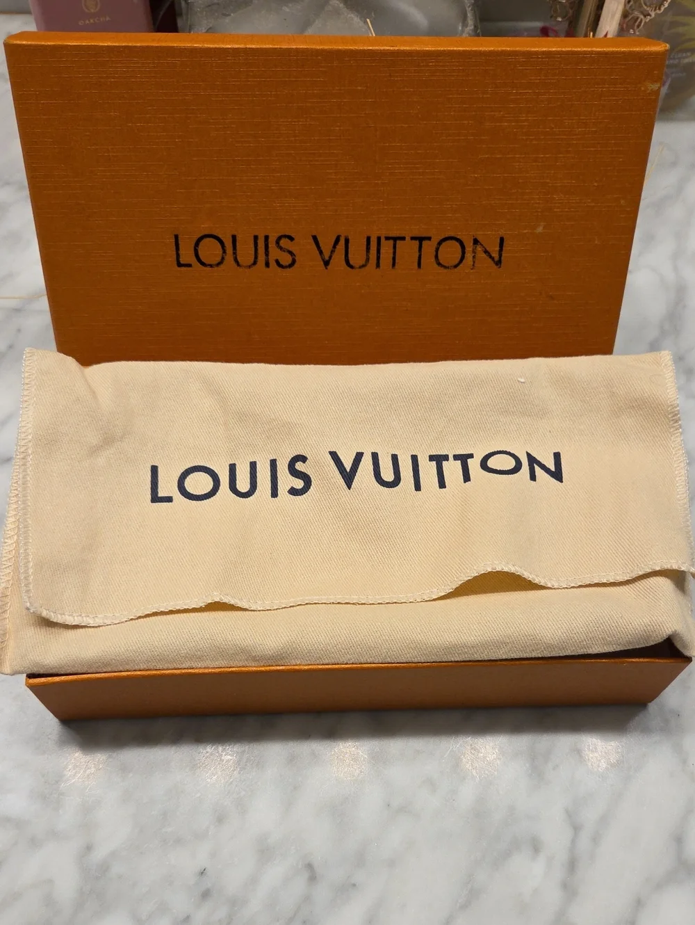 Authentic Louis Vuitton Blue/Green Monogram Vernis Continental Wallet EUC